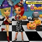 Ани и Криси на halloween