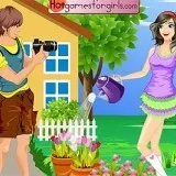 Кристина - снимка в градината