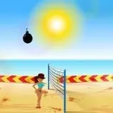 Плажен волейбол с бомби