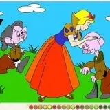 Снежанка и джуджетата - оцвети ги